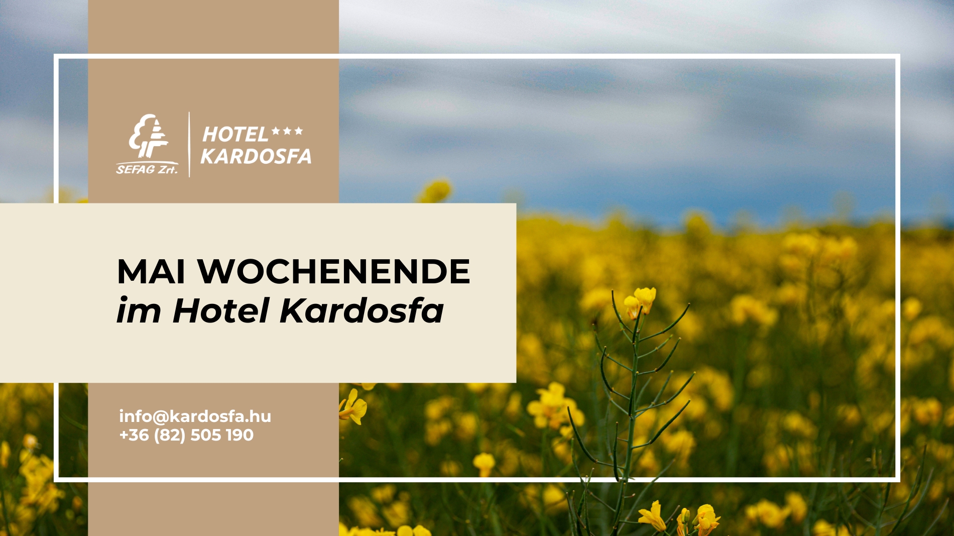 Mai Wochenende im Hotel Kardosfa