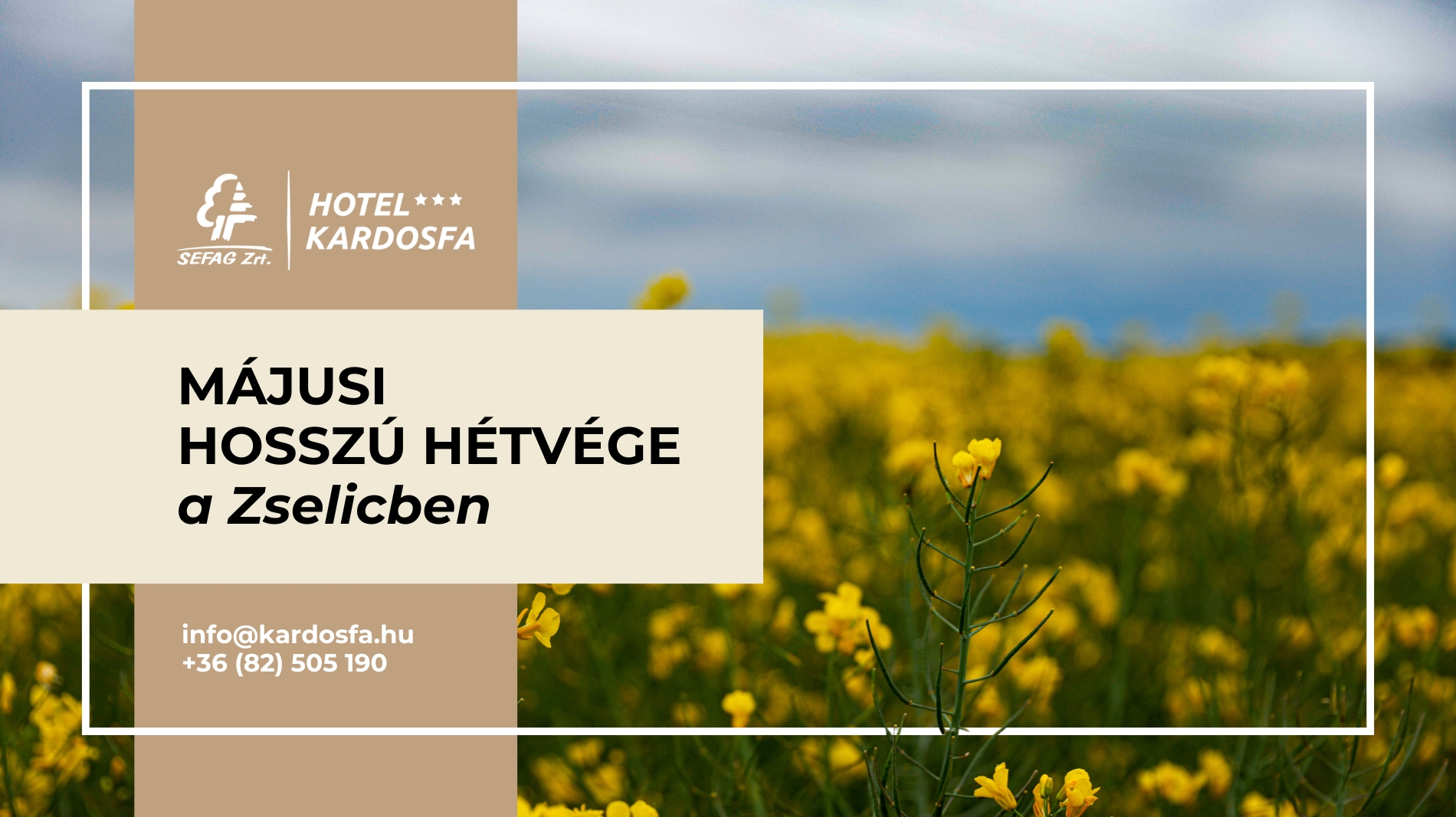 Májusi hosszú hétvége a Kardosfa Hotelben