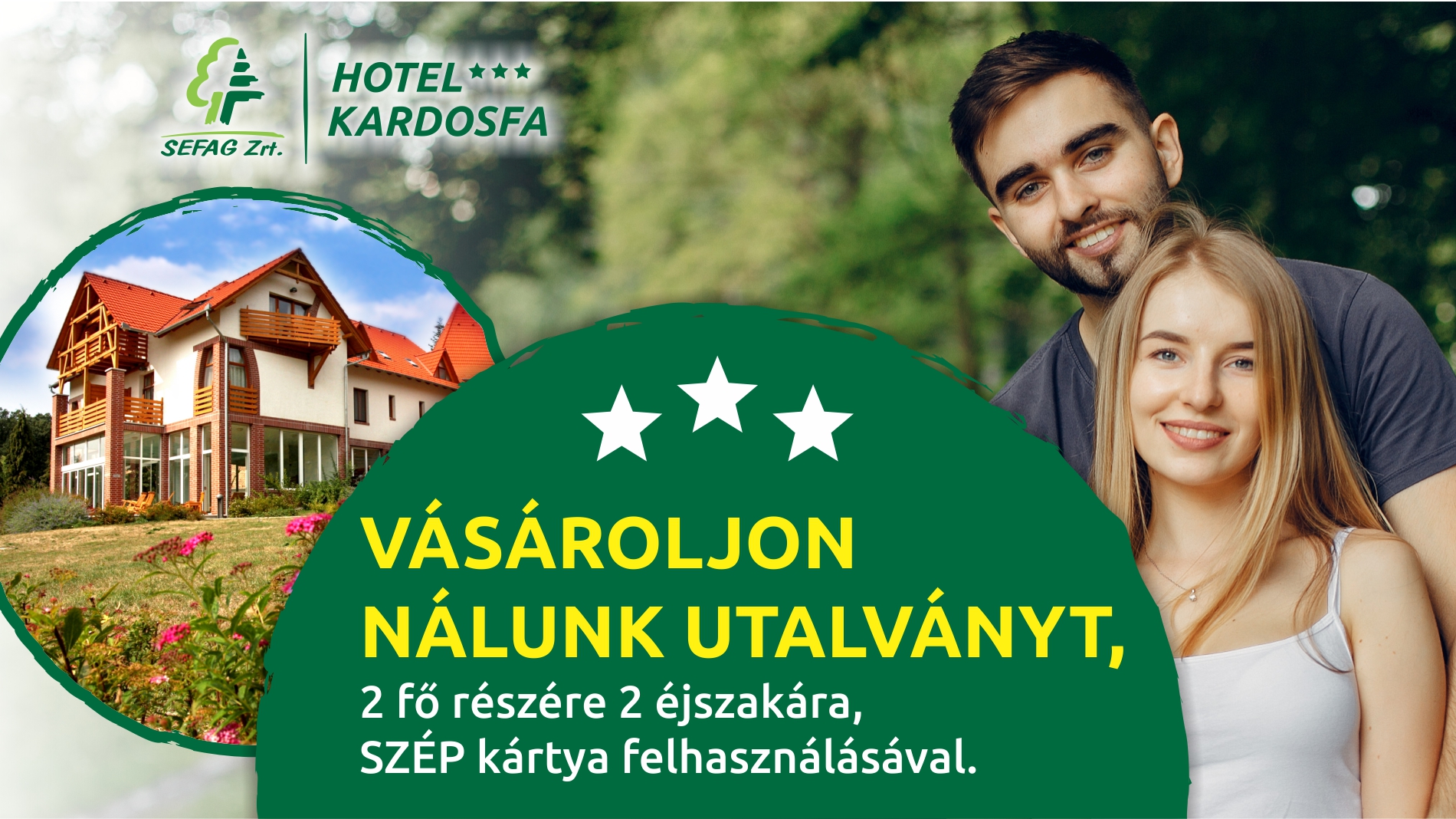 Kikapcsolódás Kardosfa módra – 2 éjszakás utalvány