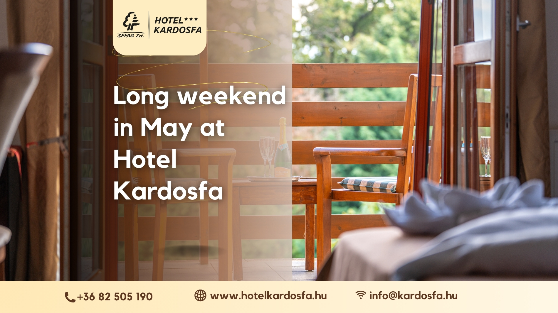 Long weekend in May at Hotel Kardosfa