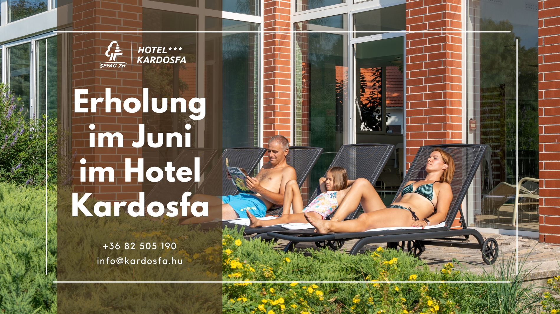 Erholung im Juni im Hotel Kardosfa